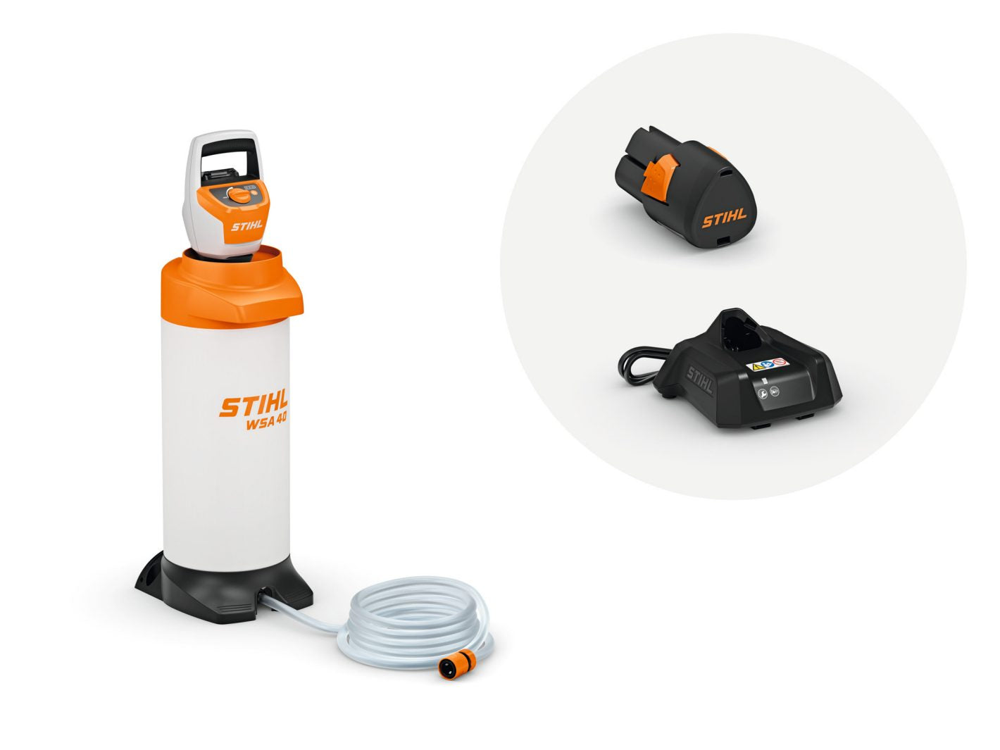 WSA 40 CORDLESS PRESS WATER TANK SET